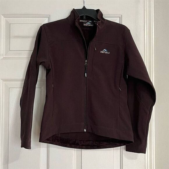 Denali Women's Brown Fleece Lined Zip Up Jacket Size S Casual - Picture 1 of 7